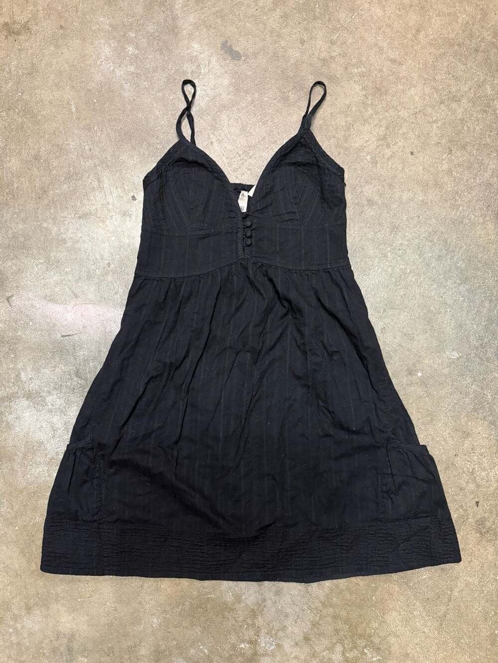 Element Black Striped Cami Dress Size M